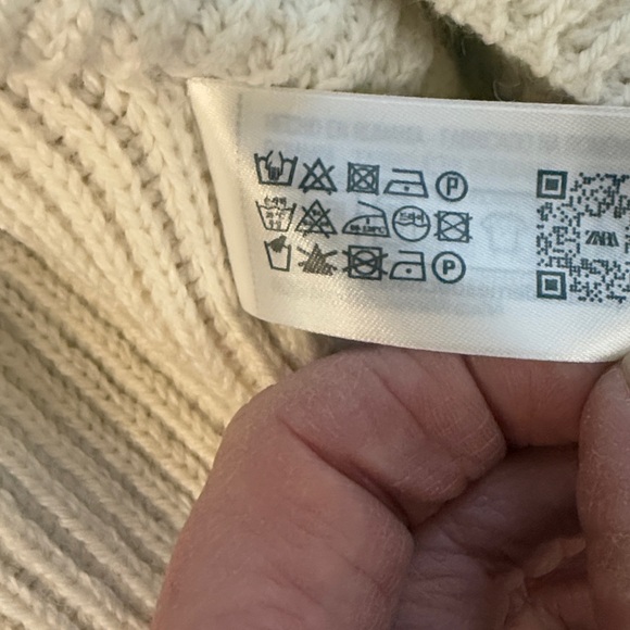 Zara men's wool blend V-neck sweater NWT Large - Picture 8 of 8